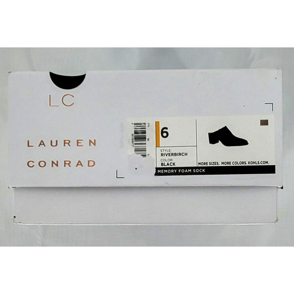 LC Lauren Conrad Women's Size‎ 6 Riverbirch Black Slip On Mules New - Picture 7 of 7
